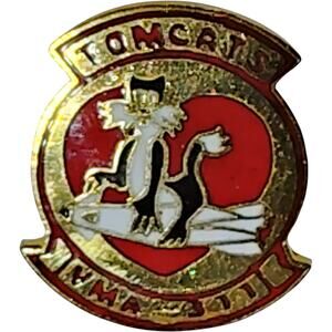 VMA-311 Tomcats Squadron Hat, Lapel, Brooch Pin - USMC Aviation Insignia